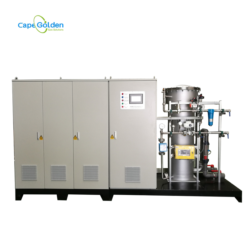 Οξείδωση καρυκευμάτων μηχανών 3600X1200X2500 απολύμανσης όζοντος επεξεργασίας λυμάτων