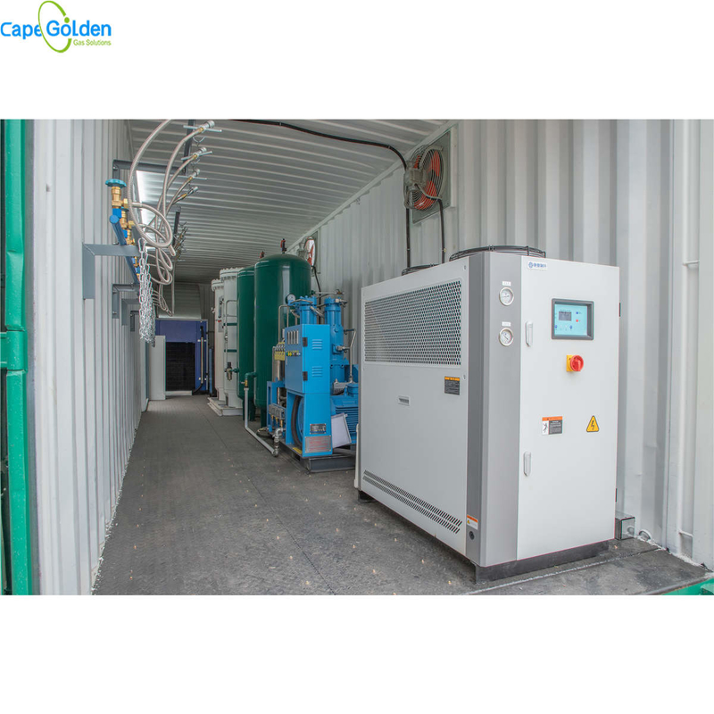 Συσκευασμένες εγκαταστάσεις 93% 95% παραγωγής οξυγόνου οξυγόνου CE ISO PSA γεννήτρια